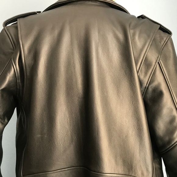 Men's XL Understated Leather Motorcycle Jacket - Picture 6 of 8